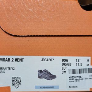 Merrell Moab 2 Vent Size 12